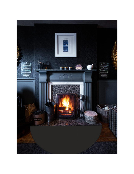 Alfombra de chimenea Aisikoo 160x94 cm antideslizante y resistente al fuego