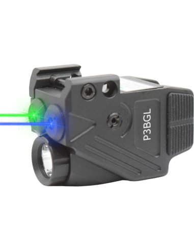 Linterna HiLight Tactical P3BGL 500 Lúmenes LED y Láser Azul/Verde