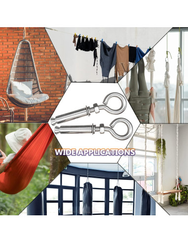 Anclajes de Pared de Concreto CUKAYO M8 106mm Acero Inoxidable