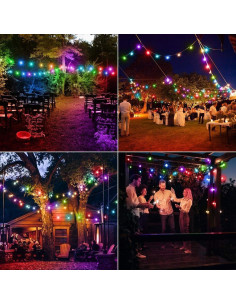 Luces LED Solares de Bola de Cristal 50 LED 7M Multicolor 2