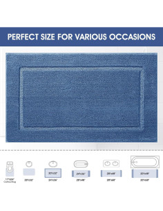 Alfombrilla de baño IM HOME 61x43cm Microfibra Antideslizante 2