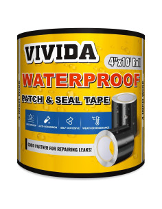 Cinta Impermeable VIVIDA 4" x 10' (1.22m) para Reparaciones