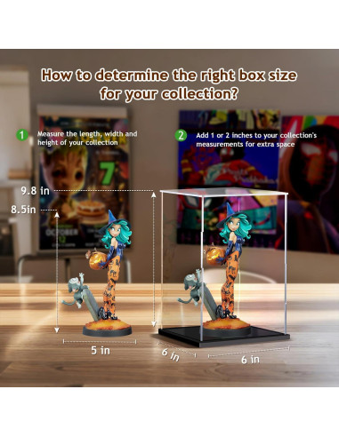 Caja de Exhibición Acrílica Engrosada 35x20x20 cm XINISS