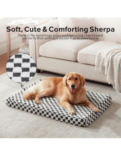 Cama Ortopédica para Perros JOEJOY XL Gris 106x71 cm 2