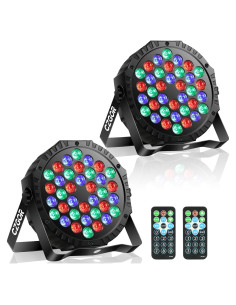 Luces de Escenario LED Par 36W Czgor 2Pack RGB DMX