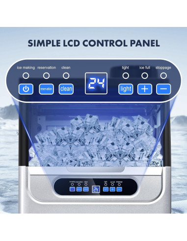 Máquina de Hielo Comercial Zomagas 100 kg/24H Doble Entrada