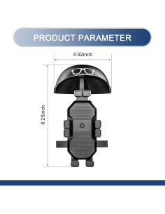 Soporte para Teléfono Móvil Gseigvee con Casco Impermeable 2