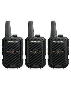 Walkie Talkies Retevis RT15 Mini 3 Pack 1000mAh Recargables