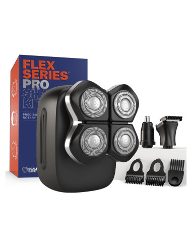 Afeitadora Eléctrica Freebird Pro FlexSeries - Impermeable, Recargable, 4 Cuchillas