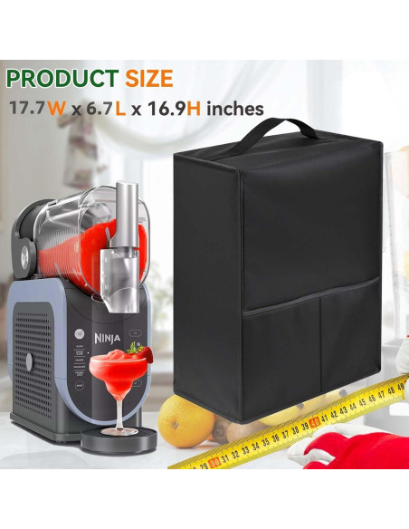 Cubierta de polvo para máquina de batidos Ninja FS301 - 45x17x43 cm