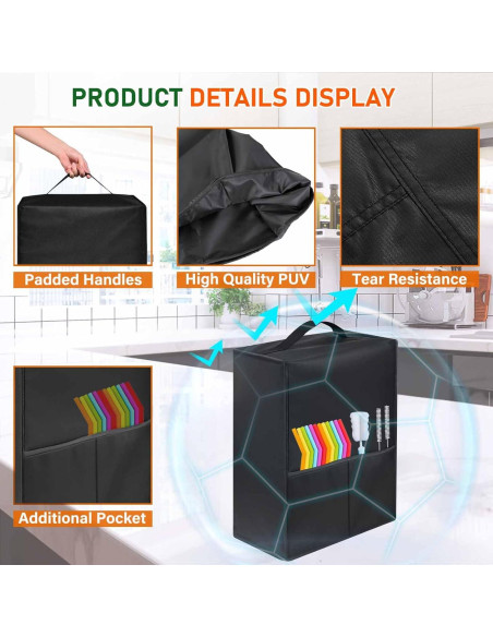 Cubierta de polvo para máquina de batidos Ninja FS301 - 45x17x43 cm