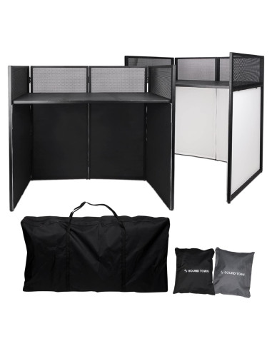 Cabina de DJ Profesional Sound Town STDJB-4020 con Paneles