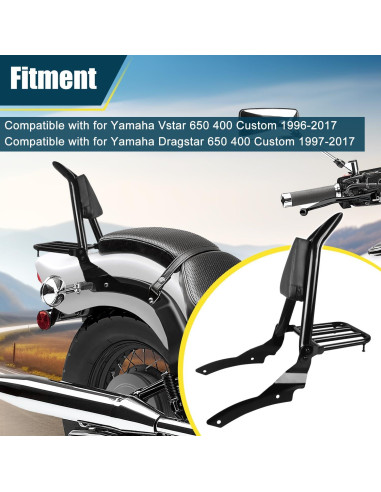 Respaldo Sissy Desmontable DSISIMO para Yamaha VStar 650 400 1996-2017