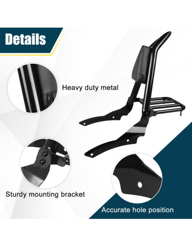 Respaldo Sissy Desmontable DSISIMO para Yamaha VStar 650 400 1996-2017