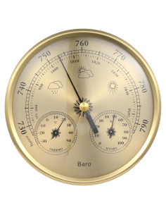 Barómetro 3 en 1 Homaisson - Termómetro, Higrómetro, Interior/Exterior