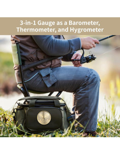 Barómetro 3 en 1 Homaisson - Termómetro, Higrómetro, Interior/Exterior 2