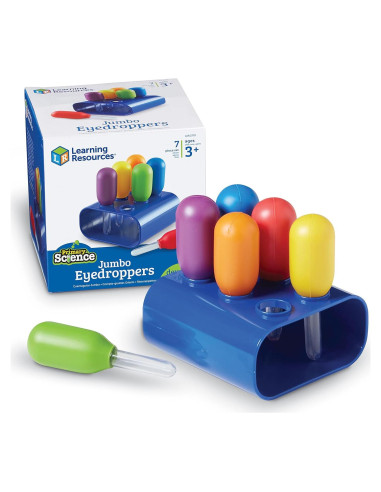 Set de 6 Gotero Jumbo Colorido Recursos de Aprendizaje 3+
