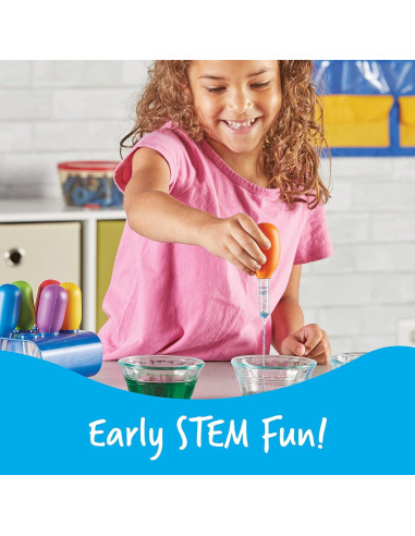 Set de 6 Gotero Jumbo Colorido Recursos de Aprendizaje 3+