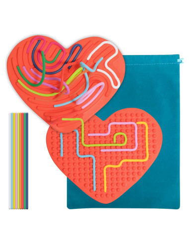 Tablero Sensorial de Silicona Rosa para Niños 3+ - HDB-001