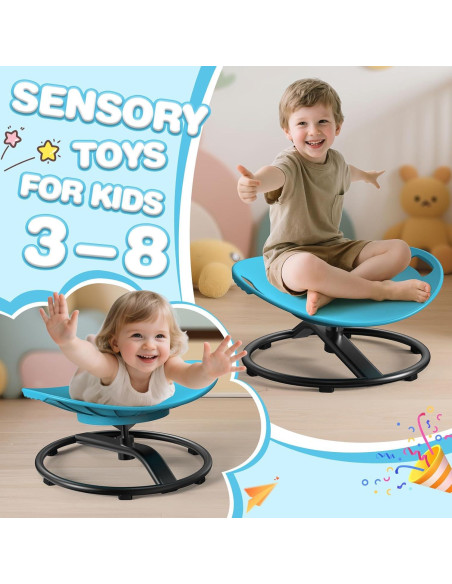 Silla giratoria sensorial para niños autistas Yongkang - Azul