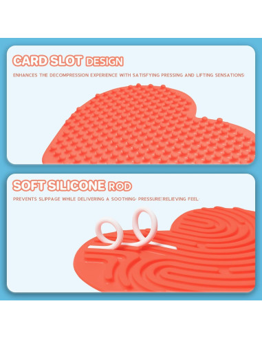 Tablero Sensorial de Silicona Rosa para Niños 3+ - HDB-001