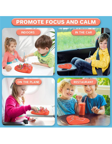 Tablero Sensorial de Silicona Rosa para Niños 3+ - HDB-001