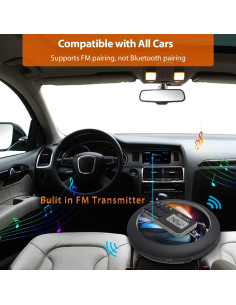 Reproductor de CD portátil Hernido con FM, 20h batería, anti-salto 2