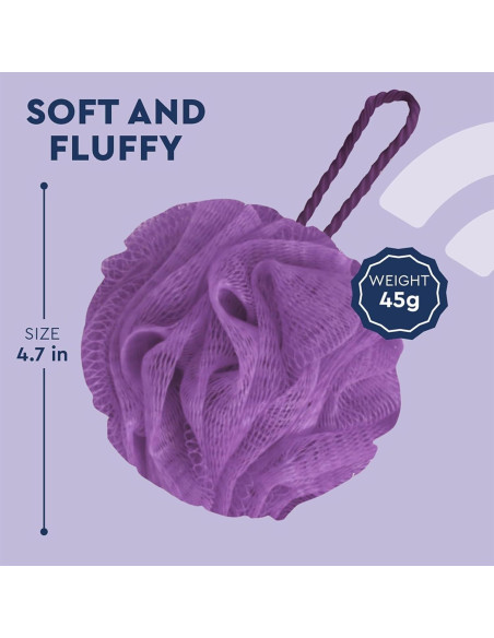 Esponjas de Lufa de Malla Yiffee, Paquete de 8 Coloridas Esponjas de Lufa de Malla Yiffee, Paquete de 8 Coloridas