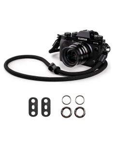 Correa de cámara VOVMOEYA 110cm Nylon Negro para DSLR y SLR