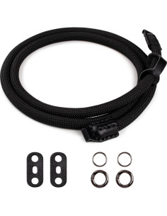 Correa de cámara VOVMOEYA 110cm Nylon Negro para DSLR y SLR 2