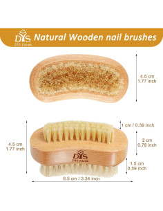 Cepillo de Uñas de Madera DYS Farm con Cerdas Naturales 2