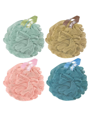 Esponjas de Ducha Lufa Yoget 4 Pack 60g Exfoliantes