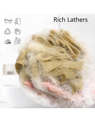 Esponjas de Ducha Lufa Yoget 4 Pack 60g Exfoliantes