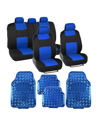 Cubiertas de Asiento de Auto BDK PolyPro Azul - Juego Completo