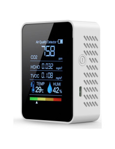Monitor de Calidad del Aire YISPK 5 en 1 CO2 HCHO TVOC