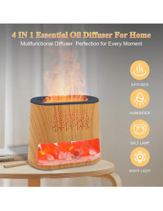 Difusor de Aromaterapia Walve MTUS25046 con Lámpara de Sal 2