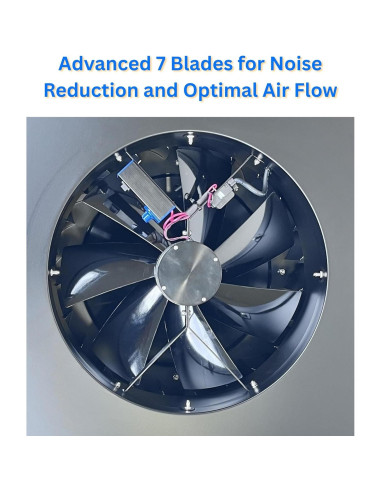 Ventilador de Escape Solar iLiving ILG8SF301 14" 40W 1150 CFM