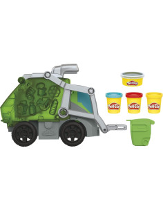 Camión de Basura Play-Doh F5173 con Arcilla y 3 Tarros 2