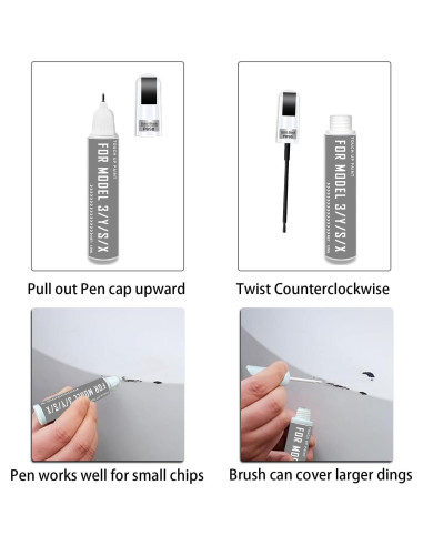 Pintura de Retoque VINBYEE para Tesla Model 3 Y X S 12ml