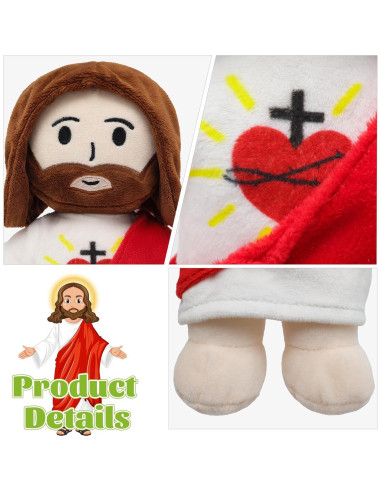 Muñeco de Peluche Jesús 33 cm Yelakey Regalo Religioso