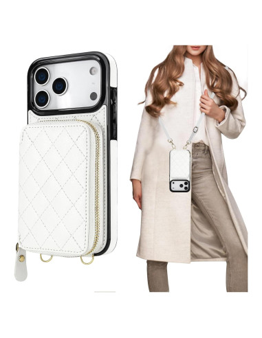 Cartera Cruzada Bocasal para iPhone 17 Pro Max - Cuero PU RFID