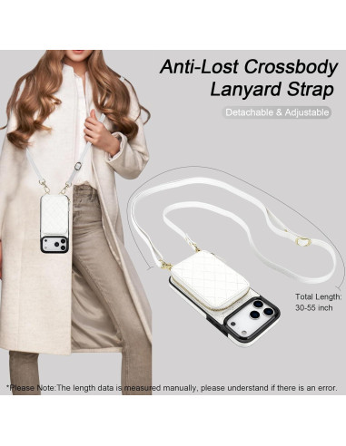 Cartera Cruzada Bocasal para iPhone 17 Pro Max - Cuero PU RFID