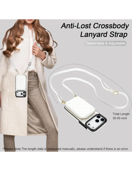 Cartera Cruzada Bocasal para iPhone 17 Pro Max - Cuero PU RFID