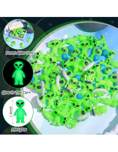 15 Figuras Mini Alienígenas Brillantes en la Oscuridad PVC 2