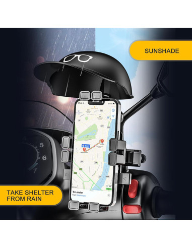 Soporte para Teléfono Móvil Gseigvee con Casco Impermeable