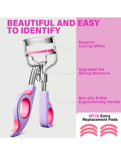 Rizador de Pestañas Whalrace con 6 Almohadillas Repuesto 2