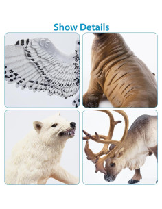 Set de Figuras de Animales Árticos Toymany 12PCS - Oso Polar, Morsa y Más 2