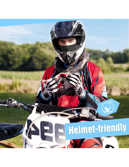 Fivali Balaclava Máscara Facial de Esquí 6 Paquetes Negro