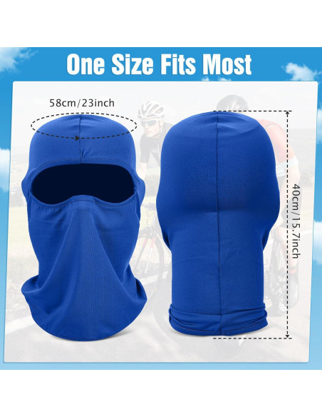 Fivali Balaclava Máscara Facial de Esquí 6 Paquetes Negro