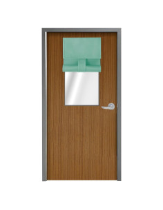 Cortina Opaca WdFour 20x91 cm Aqua para Ventanas de Aula